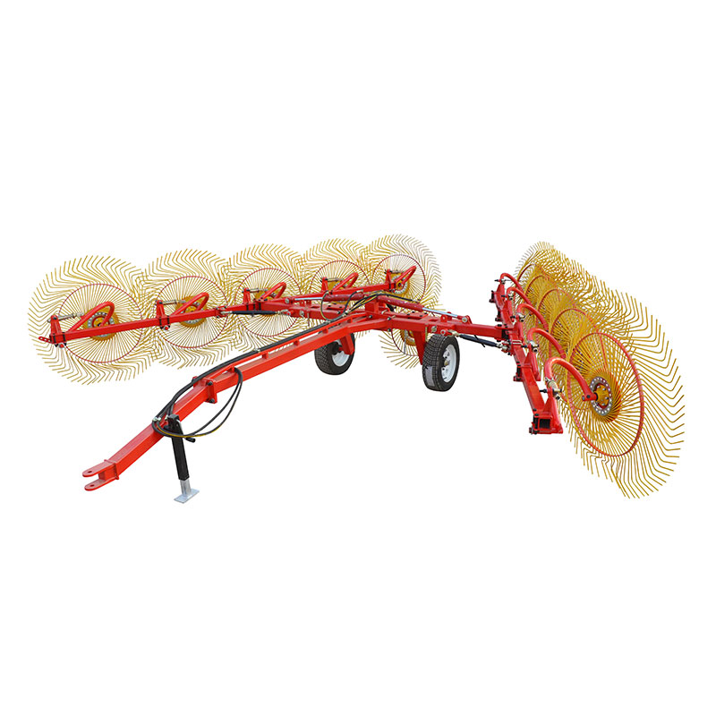 Roda rumput menyapu jerami